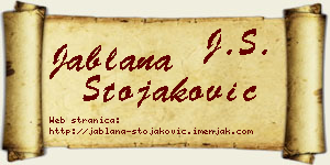 Jablana Stojaković vizit kartica